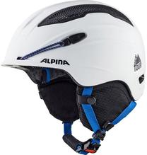 Slēpošanas ķivere Alpina, zila krās./balta krās., 55-59 cm
