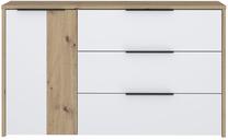 Komoda Domoletti RIBK221-C830, balta sp./medžio sp., 82.4 cm x 139.5 cm x 41.5 cm