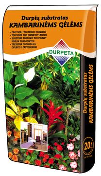 Kūdras substrāts iekštelpu ziediem Durpeta GP0134, 20 l
