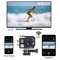 Sporta kamera RoGer City 4k Immersion, melna krās.