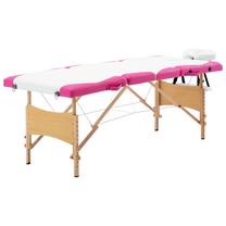 Массажный стол VLX 4 Zones White/Pink 110226, 191 см