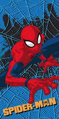 Paplūdimio rankšluostis Spiderman Blue 05, mėlyna sp./raudona sp., 140 cm x 70 cm