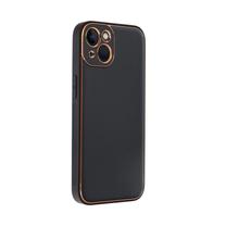 Telefona vāciņš Forcell Leather, melna krās., Apple