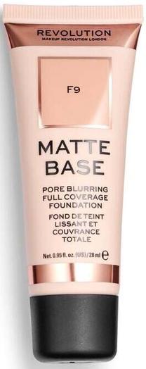 Skystas makiažo pagrindas Makeup Revolution London Matte Base, f9, 28 ml
