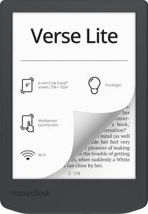 E-raamatu luger Pocketbook Verse Lite PB619-T-WW-B, 8 GB, must v., 6"