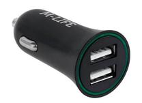 Automobilinis įkroviklis M-Life, 2 x USB, juoda sp.
