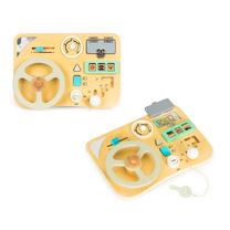 Развивающая доска EcoToys Steering Wheel, желтый цв.