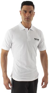 Polo marškinėliai, vyrams Seac Polo 2021, balta sp., xxxl