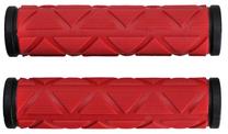 Dviračio rankenos Velo ProX VLG-172D2 GRIP70, gelis, juoda sp./raudona sp., 2 vnt.