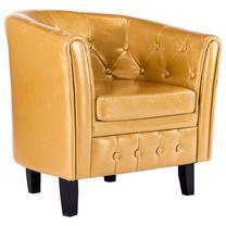 Krėslas VLX Chesterfield 248023, aukso sp., 67 cm x 64 cm x 70 cm