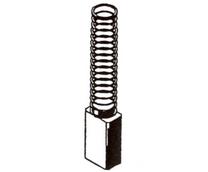 Šepetėlis Haushalt 30-19-010-H, 5 mm x 8 mm x 16.5 mm, 2 vnt.