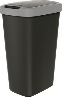 Atkritumu tvertne Prosperplast Compacta Q, melna krās./pelēka krās., 45 l, 61.2 cm x 29.8 cm