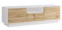 ТВ стол Kalune Design LV3, коричневый цв./белый цв., 35.5 см x 140 см x 42.5 см