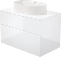 Vonios spintelė su praustuvu Deante Prizma SD6B8SAU6B, balta sp., 47 cm x 80 cm x 52 cm