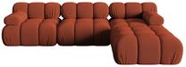 Modulinė sofa Micadoni Bellis 3D, oranžinė sp., 282 x 188 cm x 64 cm