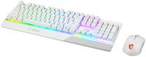 Laidinė žaidimų klaviatūra MSI Vigor GK30 Combo, DE, balta sp.