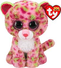 Pliušinis žaislas TY Beanie Boos Lainey Leopard, žalia sp./rožinė sp.