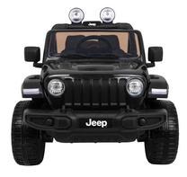 Vaikiškas elektromobilis Jeep Wrangler Rubicon, juodas