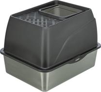Закрытый кошачий туалет Trixie Niro Hop-In 40223, серый цв., закрытый, 40 см x 39 см x 52 см