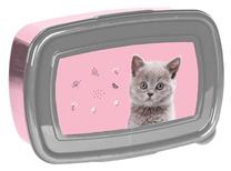 Toidukarp Paso Cat PP24CT-3022, 0.75 l, 17 cm x 10.5 cm, roosa v./hall v.