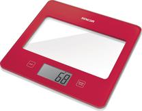 Elektroninės virtuvinės svarstyklės Sencor SKS 5034RD, raudona sp.