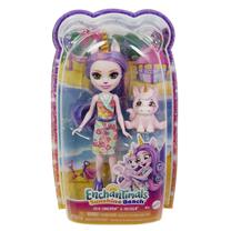 Кукла с аксессуарами Mattel Enchantimals Sunshine Beach Ulia Unicorn HRX84, 15 см, многоцветный