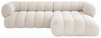 Kampinė sofa Cosmopolitan Design Koge Eden 2 Pearl, šviesiai smėlinė, dešininė, 165 x 270 cm x 70 cm