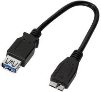 Vads Logilink USB 3.0 female, USB 3.0, 0.2 m, melna krās.