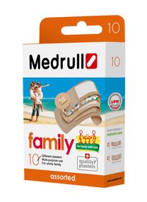 Plāksteris Medrull Family pack, 10 gab.