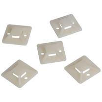 Держатель проводов Logilink Cable Tie Mount, 20 x 20 мм, 100 шт., белый цв.