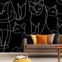 Fototapete Artgeist Cat Habits, 280 cm x 400 cm
