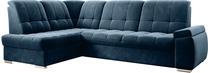 Kampinė sofa Sado Lukso 40, tamsiai mėlyna sp., kairinė, 192 x 272 cm x 95 cm