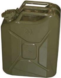 Kanna degvielai, metāls, 20 l, zaļa krās.