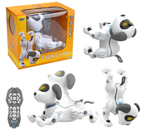 Интерактивная игрушка собака Maxlife Stunt, белый цв.