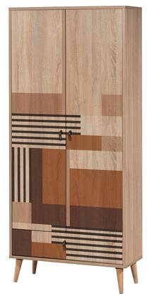 Spinta Kalune Design City Colorblock, įvairių spalvų, 45 cm x 80 cm x 190 cm