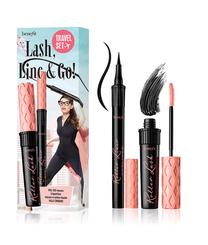 Skropstu un uzacu produktu komplekts Benefit Lash, Line & Go!, 8.5 g, melna krās.