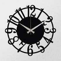 Pulkstenis Wallity Enzoclock S006, melna krās., 48 cm x 48 cm, 48 cm