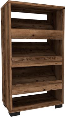 Batų lentyna Kalune Design Nasem, riešuto sp., 45 cm x 27.4 cm x 81.6 cm