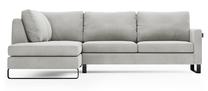 Kampinė sofa Homede Corni, sidabro sp., kairinė, 295 x 220 cm x 86 cm