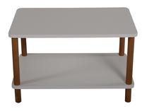 Kavos staliukas Kalune Design Ortaddg 1B, balta sp., 43 cm x 70 cm x 44 cm