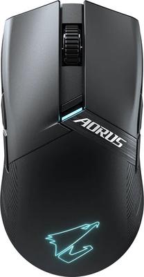 Bezvadu spēļu pele Gigabyte AORUS M6, melna krās.
