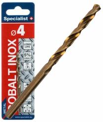 Metalo grąžtas Specialist+ Cobalt, metalas/plienui/nerūdijantysis plienas, sraigtinis, tiesus, 4 mm x 7.5 cm