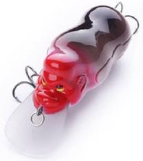 Vobleris Banshee Crancbait KG54, 7 cm, 15 g, juoda sp./raudona sp.