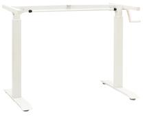 Mēbeļu kāja VLX Manual Height Adjustable Standing Desk Frame, 71 - 113 cm, balta krās.
