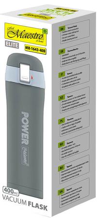 Termopuodelis Feel-Maestro Power MR1643-40B, 0.4 l, pilka sp.