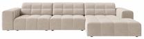 Kampinė sofa Cosmopolitan Design Chicago Venus 2927, šviesiai smėlinė, dešininė, 167 x 294 cm x 78 cm