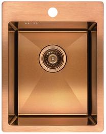 Virtuvinė plautuvė Laveo Marmara SAM_810A, Copper, nerūdijantysis plienas, 37.5 cm x 48 cm x 19 cm, vario - copper sp.