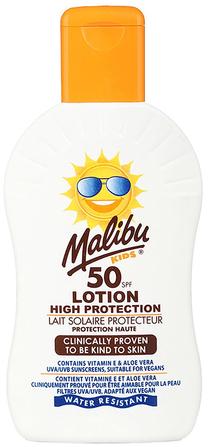 Losjonas įdegio priežiūrai kūnui/veidui Malibu Kids SPF50, 1200 ml