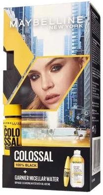 Blakstienų tušų rinkinys Maybelline Colossal, 410.7 ml, 100% black sp.