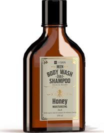Dušas želeja un šampūns HiSkin Whisky 3in1 Honey Mini, 100 ml